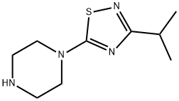 1-[3-(propan-2-yl)-1,2,4-thiadiazol-5-yl]piperazine 结构式