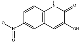 3-羟基-6-硝基喹啉-2(1H)-酮 结构式