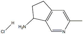 3-METHYL-6,7-DIHYDRO-5H-CYCLOPENTA[C]PYRIDIN-7-AMINE HCL 结构式
