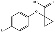 1-(4-溴苯氧基)环丙羧酸 结构式