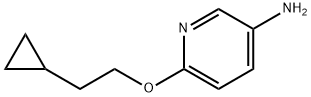 6-(2-环丙基乙氧基)吡啶-3-胺 结构式