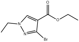 3-溴-1-乙基-1H-吡唑-4-甲酸乙酯 结构式