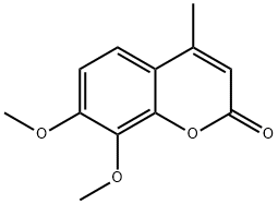 7,8-Dimethoxy-4-methyl-chromen-2-one 结构式