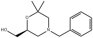 (S)-(4-苄基-6,6-二甲基吗啉-2-基)甲醇 结构式