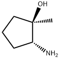 (1R,2R)-2-amino-1-methylcyclopentan-1-ol 结构式