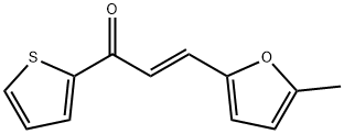 (2E)-3-(5-methylfuran-2-yl)-1-(thiophen-2-yl)prop-2-en-1-one 结构式