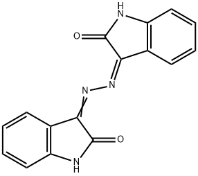 (3Z,3Z)-3,3-(hydrazine-1,2-diylidene)bis(indolin-2-one) 结构式