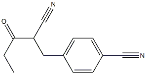4-(2-CYANO-3-OXOPENTYL)BENZONITRILE 结构式