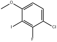 2-氟-3-氯-6-甲氧基碘苯 结构式