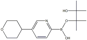 5-(四氢-2H-吡喃-4-基)吡啶-2-硼酸频哪醇酯 结构式