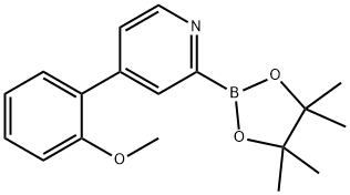 4-(2-methoxyphenyl)-2-(4,4,5,5-tetramethyl-1,3,2-dioxaborolan-2-yl)pyridine 结构式