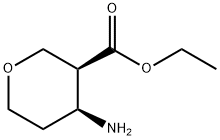 (3S, 4S)-乙基-4-氨基四氢-2H-吡喃-3-羧酸 结构式