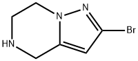 2-BROMO-4,5,6,7-TETRAHYDROPYRAZOLO[1,5-A]PYRAZINE 结构式