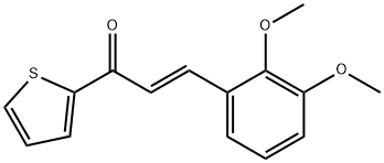 (2E)-3-(2,3-dimethoxyphenyl)-1-(thiophen-2-yl)prop-2-en-1-one 结构式