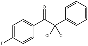 2,2-二氯-1-(4-氟苯基)-2-苯基乙酮 结构式