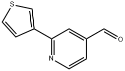 2-(thiophen-3-yl)isonicotinaldehyde 结构式