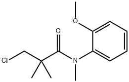 3-chloro-N-(2-methoxyphenyl)-N,2,2-trimethylpropanamide 结构式