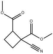 1,2-DIMETHYL 1-CYANOCYCLOBUTANE-1,2-DICARBOXYLATE 结构式