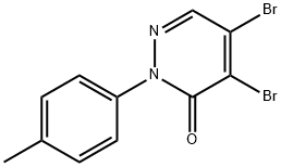 4,5-Dibromo-2-p-tolyl-2H-pyridazin-3-one 结构式