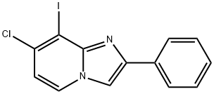 7-chloro-8-iodo-2-phenylimidazo[1,2-a]pyridine 结构式