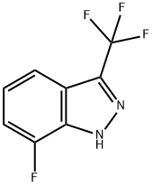 7-Fluoro-3-(trifluoromethyl)-1H-indazole 结构式