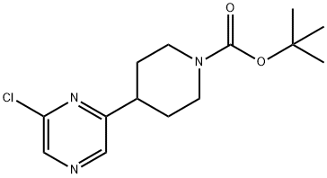 TERT-BUTYL 4-(6-CHLOROPYRAZIN-2-YL)PIPERIDINE-1-CARBOXYLATE 结构式