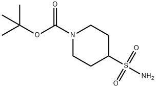 tert-butyl 4-sulfamoylpiperidine-1-carboxylate 结构式