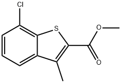 7-氯-3-甲基苯并噻吩-2-羧酸甲酯 结构式