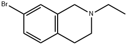 7-溴-2-乙基-1,2,3,4-四氢异喹啉 结构式