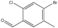 4-溴-2-氯-5-甲基苯甲醛 结构式