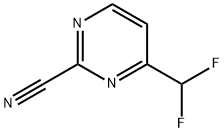 4-(二氟甲基)嘧啶-2-甲腈 结构式