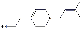 2-[1-(3-methylbut-2-enyl)-3,6-dihydro-2H-pyridin-4-yl]ethanamine 结构式