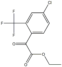 2-(4-氯-2-(三氟甲基)苯基)-2-氧代乙酸乙酯 结构式