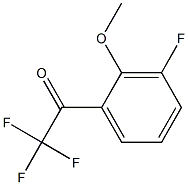 2,2,2-三氟-1-(3-氟-2-甲氧基苯基)乙酮 结构式