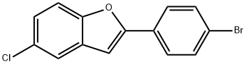 2-(4-Bromo-phenyl)-5-chloro-benzofuran 结构式