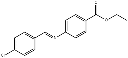 ethyl 4-[(4-chlorobenzylidene)amino]benzoate 结构式