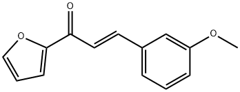 (2E)-1-(furan-2-yl)-3-(3-methoxyphenyl)prop-2-en-1-one 结构式