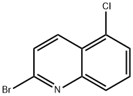 2-溴-5-氯喹啉 结构式
