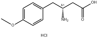 (R)-3-Amino-4-(4-methoxy-phenyl)-butyric acid-HCl 结构式