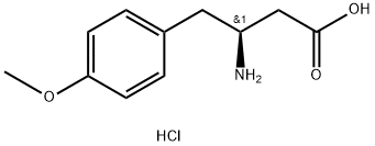 S-3-氨基-4-(4-甲氧基苯基)-丁酸.盐酸盐 结构式