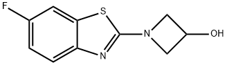1-(6-FLUOROBENZO[D]THIAZOL-2-YL)AZETIDIN-3-OL 结构式