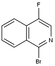 1-溴-4-氟异喹啉 结构式