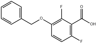 3-(苄氧基)-2,6-二氟苯甲酸 结构式