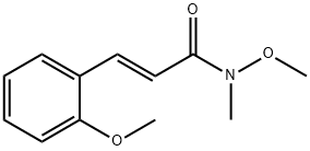 (2E)-N-methoxy-3-(2-methoxyphenyl)-N-methylprop-2-enamide 结构式
