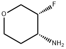 (3R,4R)-3-fluorooxan-4-amine 结构式