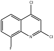 2,4-二氯-8-氟喹啉 结构式