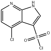 4-氯-1H-吡咯并[2,3-B]吡啶-3-磺酰氯 结构式