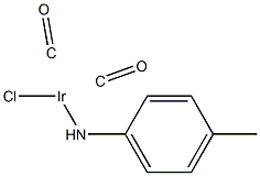 Iridium, dicarbonylchloro(4-methylbenzenamine)- 结构式