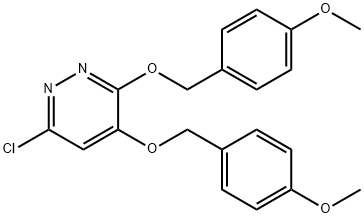 6-chloro-3,4-bis(4-methoxybenzyloxy)pyridazine 结构式