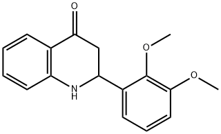 2-(2,3-Dimethoxy-phenyl)-2,3-dihydro-1H-quinolin-4-one 结构式
